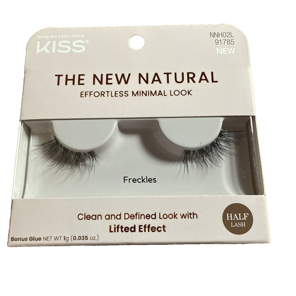 KISS The New Natural, False Eyelashes, Freckles', 12 mm, Includes 1 Pair